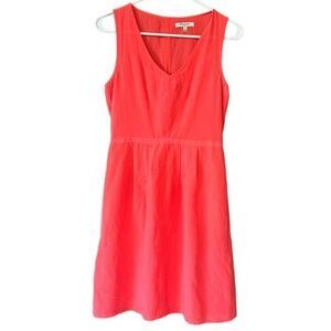 Madewell 100% Silk Coral Pink Tank Dress Womens‎ 2